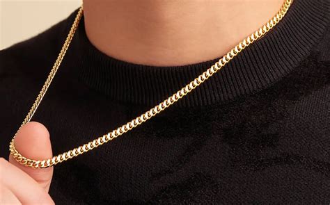 gucci men's gold chain necklaces